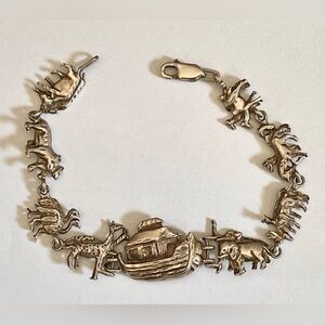 925 Silver Noah’s Ark Bracelet Christian Jewely